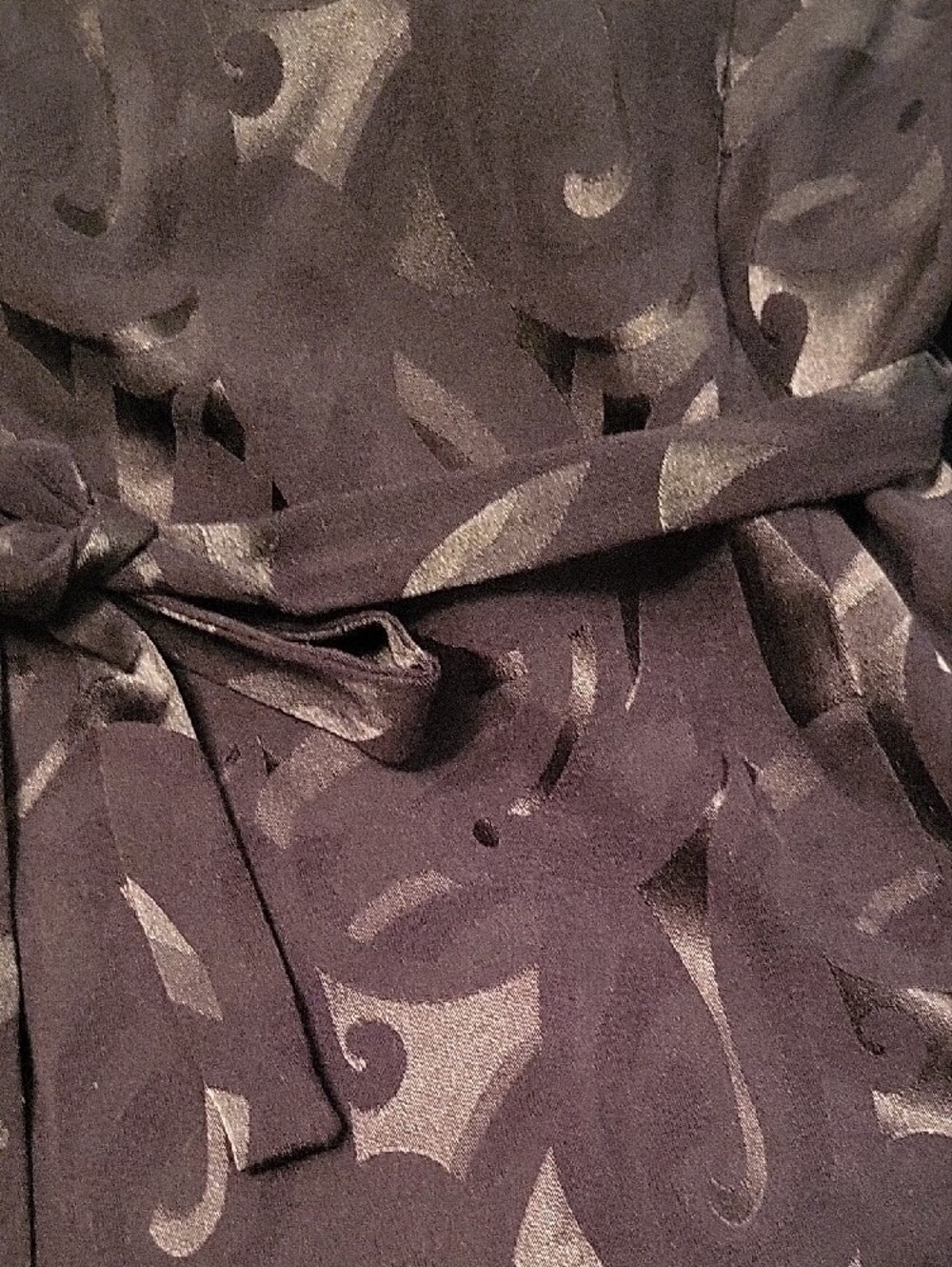 White House Black Market Strapless Black Jacquard A-Line Dress - Picture 4 of 4